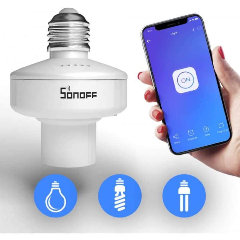 Sonoff E27 Okos Foglalat Wi-Fi és RF — imaginea 2