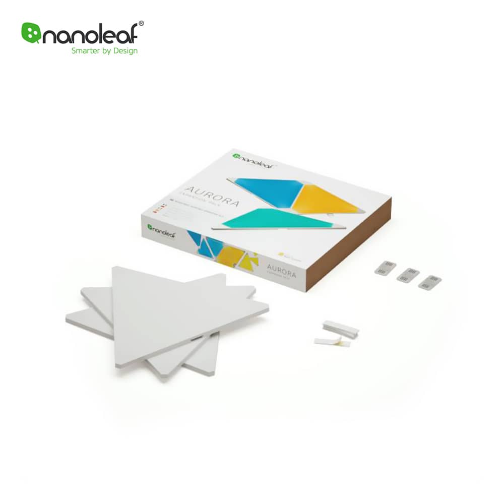 Kompatibilis 3 Nanoleaf Aurora Fénypanel Készlet — imaginea 1