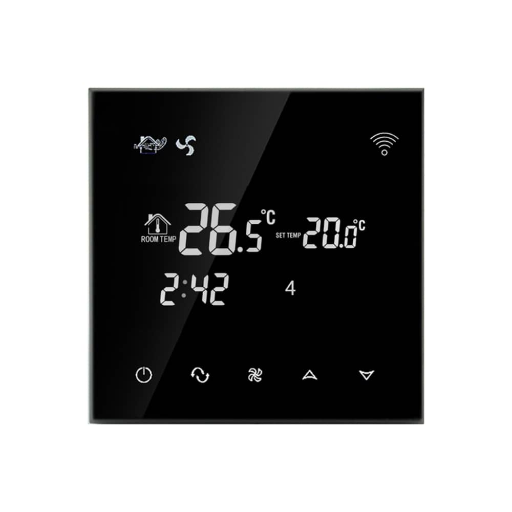 Vezetékes Légkondicionáló Termosztát BeOk TGT70WIFI-AC2, Mobiltelefon-vezérlés, Kompatibilis a HVAC rendszerekke — imaginea 5