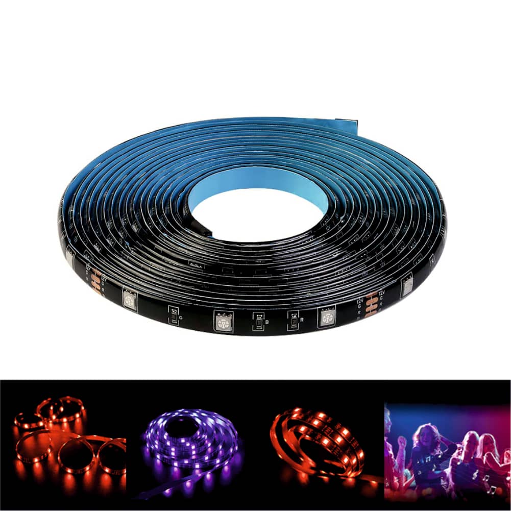 Vezeték Nélküli Intelligens Led Szalag Rgb Sonoff L1, 5 M Hosszú, Távirányítóval együtt, Hangvezérlés, Mobiltelefon-vezérlés — imaginea 4