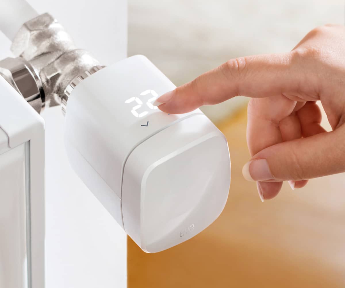 Intelligens Radiátor Szelep LED-del Eve Thermo, Érintésvezérlés, Hangvezérlés, Kompatibilis az Apple HomeKit-el — imaginea 3