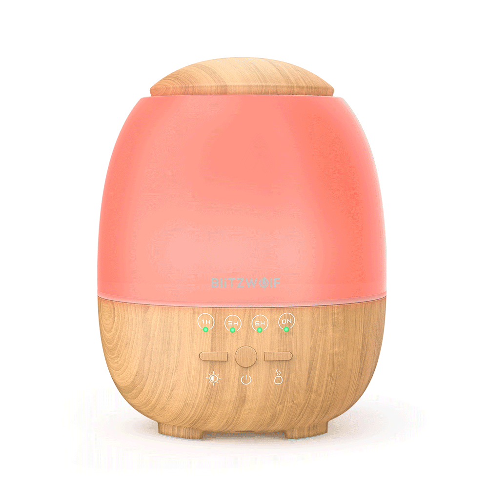 Intelligens Wi-Fi Ultrahangos Párásító BlitzWolf BW-FUN3 + RGB LED lámpa, 400 ml, Kompatibilis az Amazon Alexa és a Google Assistant-val