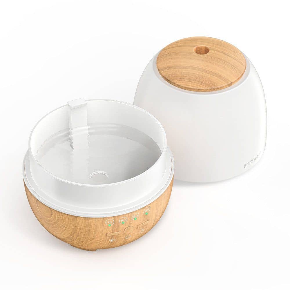 Intelligens Wi-Fi Ultrahangos Párásító BlitzWolf BW-FUN3 + RGB LED lámpa, 400 ml, Kompatibilis az Amazon Alexa és a Google Assistant-val — imaginea 3