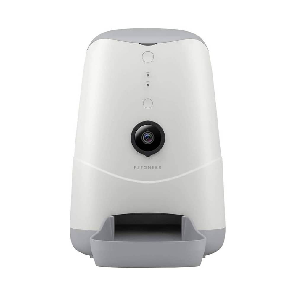 Intelligens étel adagoló háziállatok számára Petoneer Nutri Vision Smart, Hangvezérlés Alexával, Kamera, Rejtett Power Bank-val
