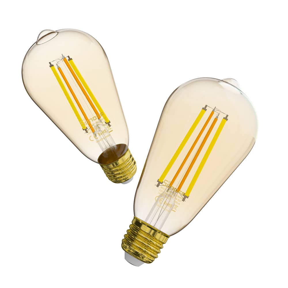 Intelligens Izzó Sonoff B02-F-ST64 LED, Wi-Fi, 7W, 700 LM, Tompító, Alkalmazásvezérlés — imaginea 3