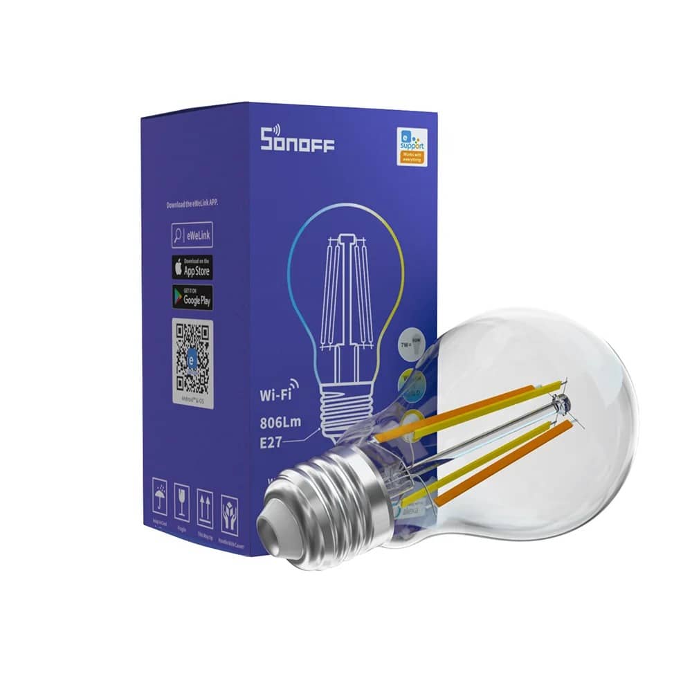Intelligens LED Izzó Sonoff B02-F-A60, Wi-Fi, 7W, 806 LM, Dimmer, Alkalmazásvezérlés — imaginea 4