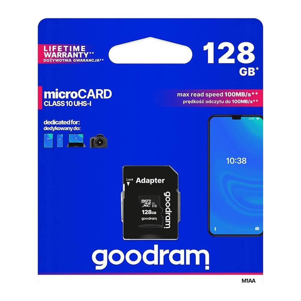Memóriakártya SD XC Micro 128GB GOODRAM, M1AA-1280R12 — imaginea 5