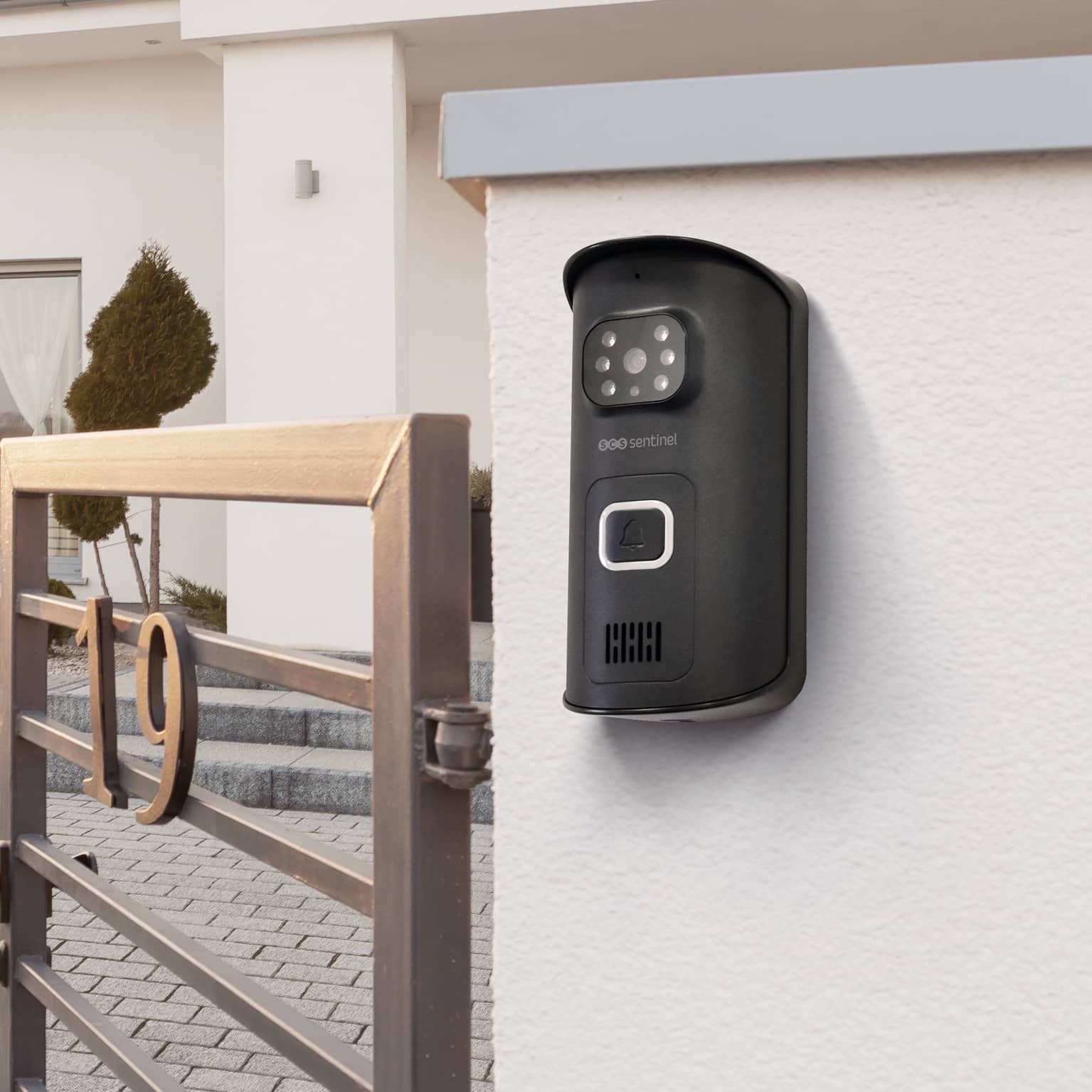 Vezeték Nélküli Videó Kaputelefon Scs Sentinel Airvisio 200, 7" Képernyő, Videofelvétel És Fényképfelvétel, Átviteli Távolság 200 M — imaginea 2