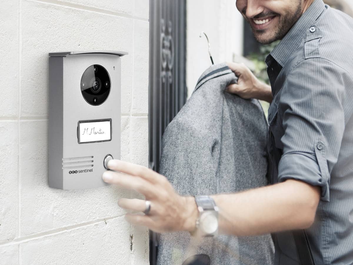 Vezetékes Videó Kaputelefon Scs Sentinel Visio door 7+ , 7" érintőképernyő, 120 ° -os szögű videomegfigyelés — imaginea 2
