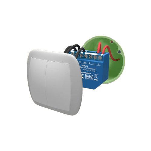 Intelligens Relé a Shelly 1L automatizálásához, Wi-Fi, 20 W, Alkalmazásvezérlés, Kompatibilis az Amazon Alexa és a Google Assistant programmal — imaginea 2
