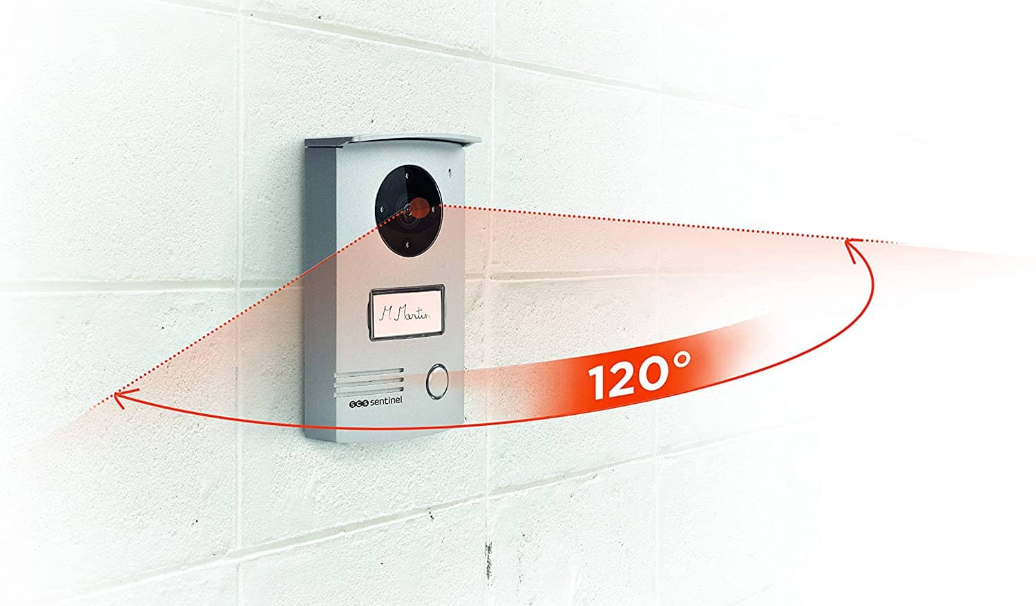 Vezetékes Videó Kaputelefon Scs Sentinel Visio door 7+ , 7" érintőképernyő, 120 ° -os szögű videomegfigyelés — imaginea 3