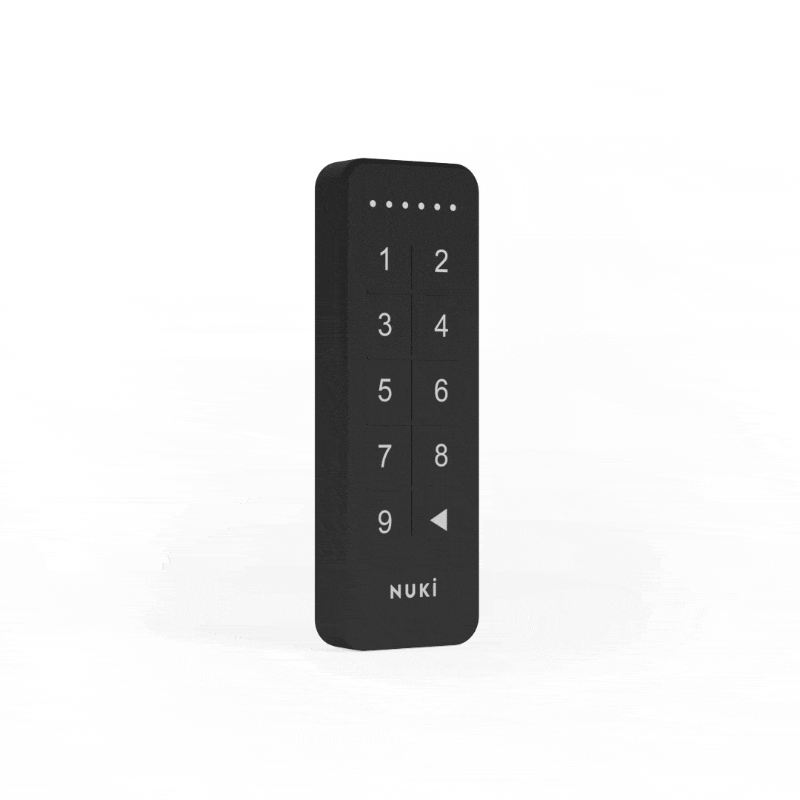 Nuki Smartpad Intelligens Billentyűzet, Bluetooth 5.0, Nuki Smart Lock, Belépőkód működtetéshez — imaginea 3