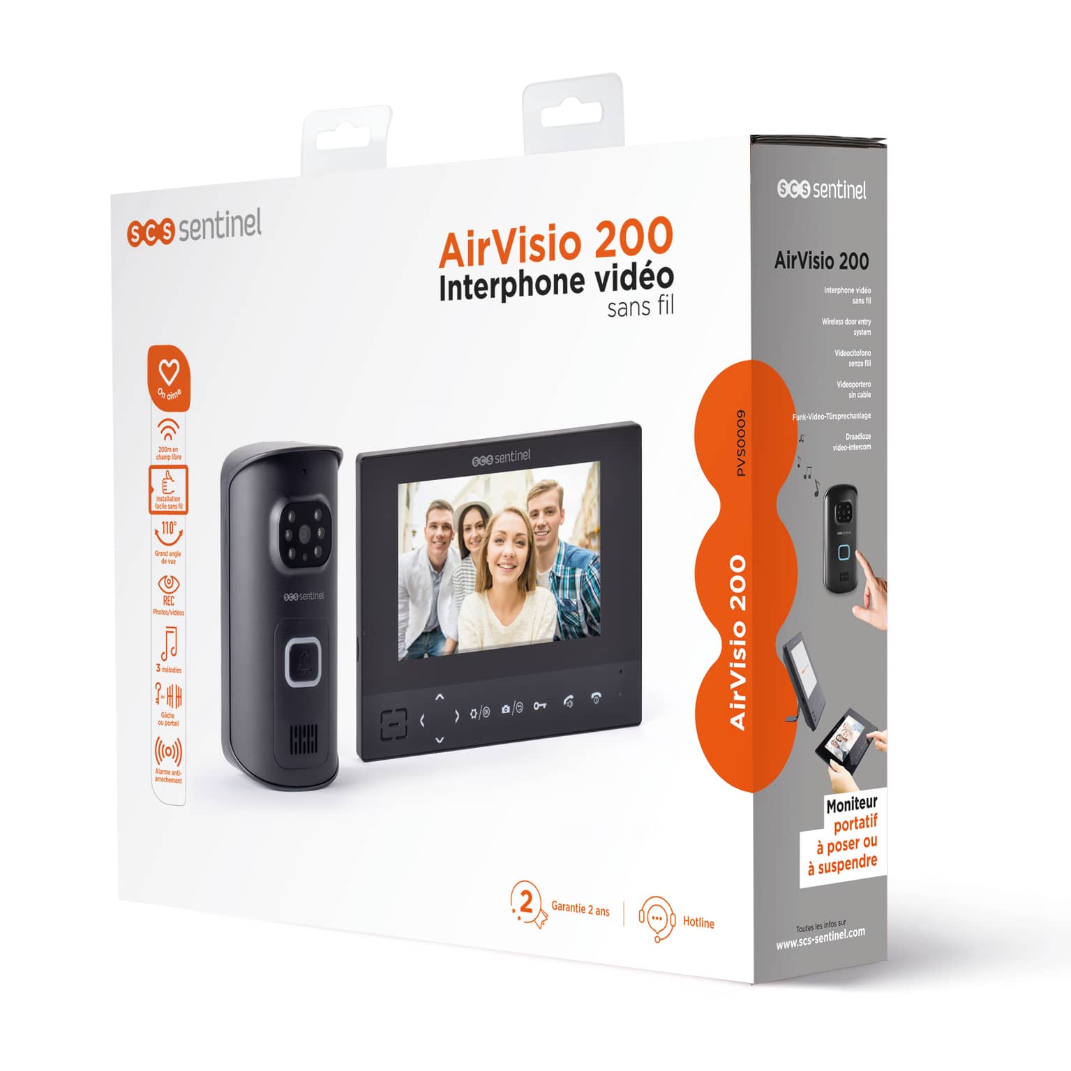 Vezeték Nélküli Videó Kaputelefon Scs Sentinel Airvisio 200, 7" Képernyő, Videofelvétel És Fényképfelvétel, Átviteli Távolság 200 M — imaginea 4