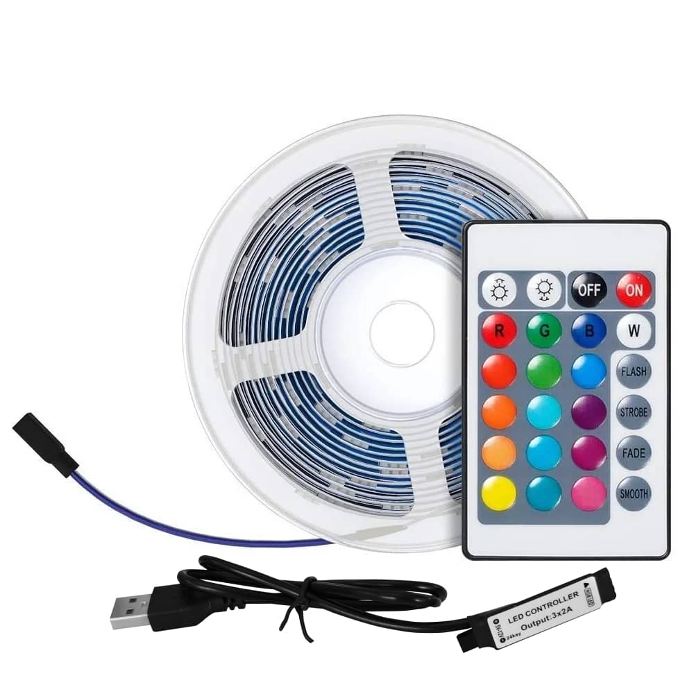 BroadLink LBTV LED szalag, 3 m, Alkalmazás, Hangvezérlés, Távirányító — imaginea 3