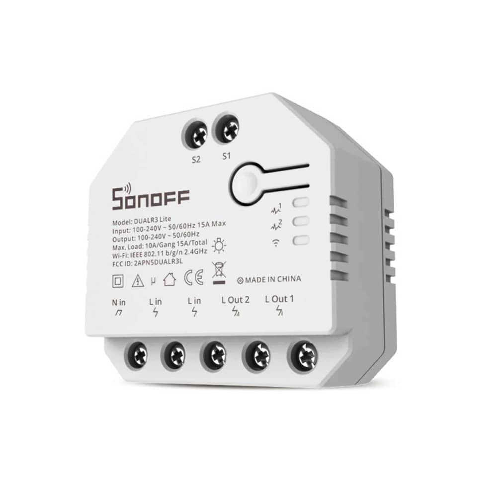 Sonoff Dual R3 Lite 2 Csatornás Relé, Programok, 2,4 GHz-es Wi-Fi — imaginea 2