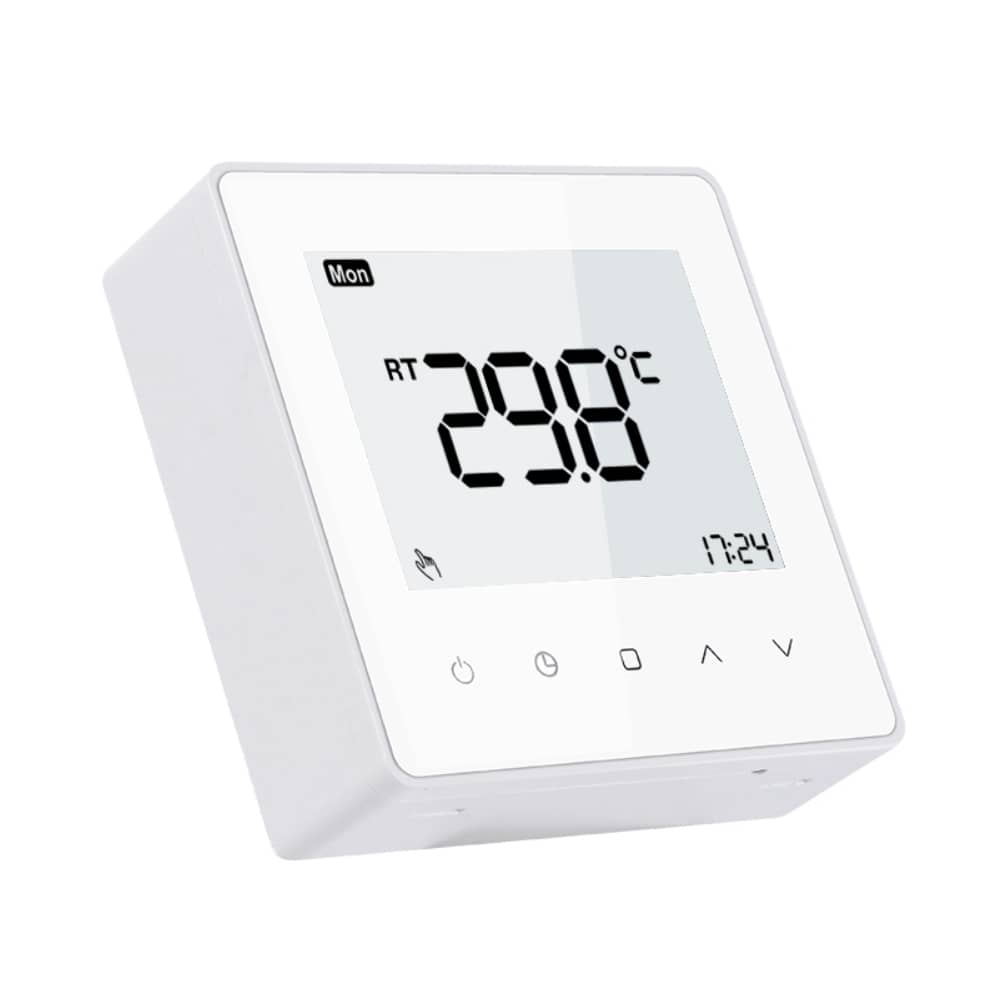 Luxion TP608 Vezetékes Termosztát Gáz- vagy Elektromos kazánhoz, Programozható, Fagyvédelem és Memória funkcióval, Fehér — imaginea 3