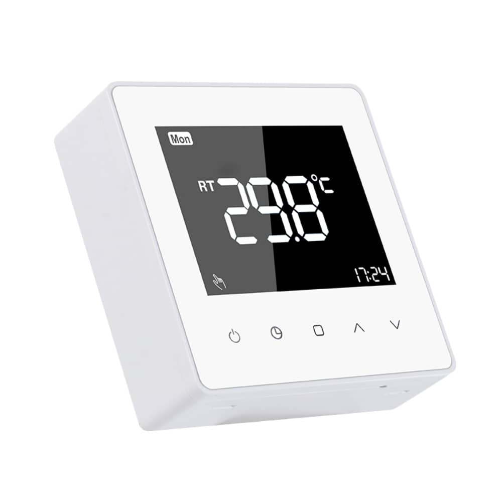 Luxion TP618 Vezetékes Termosztát Gáz- vagy Elektromos kazánokhoz, LCD kijelzővel, Memóriával, Fehér — imaginea 3
