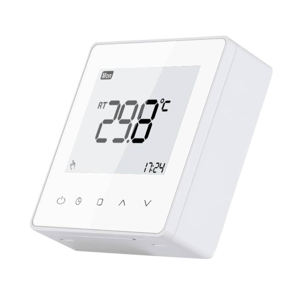 Luxion TP608 Vezetékes Termosztát Gáz- vagy Elektromos kazánhoz, Programozható, Fagyvédelem és Memória funkcióval, Fehér — imaginea 4