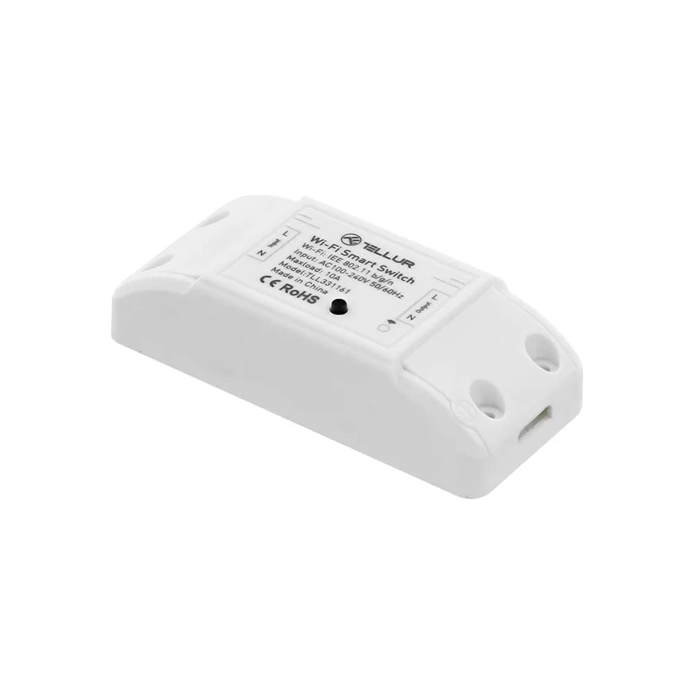 Wi-Fi Kapcsoló Relé Tellur, Alkalmazásvezérlés, Automatizálás, 2200 W