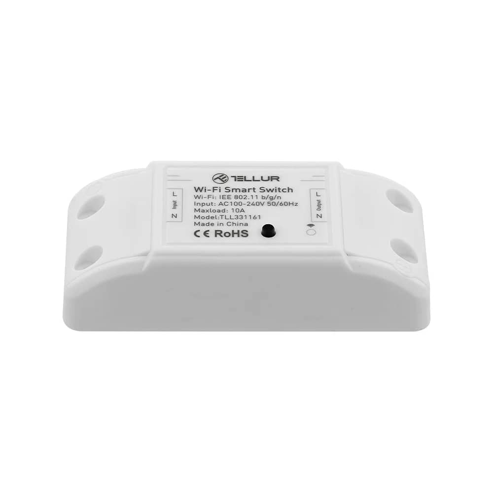 Wi-Fi Kapcsoló Relé Tellur, Alkalmazásvezérlés, Automatizálás, 2200 W — imaginea 2