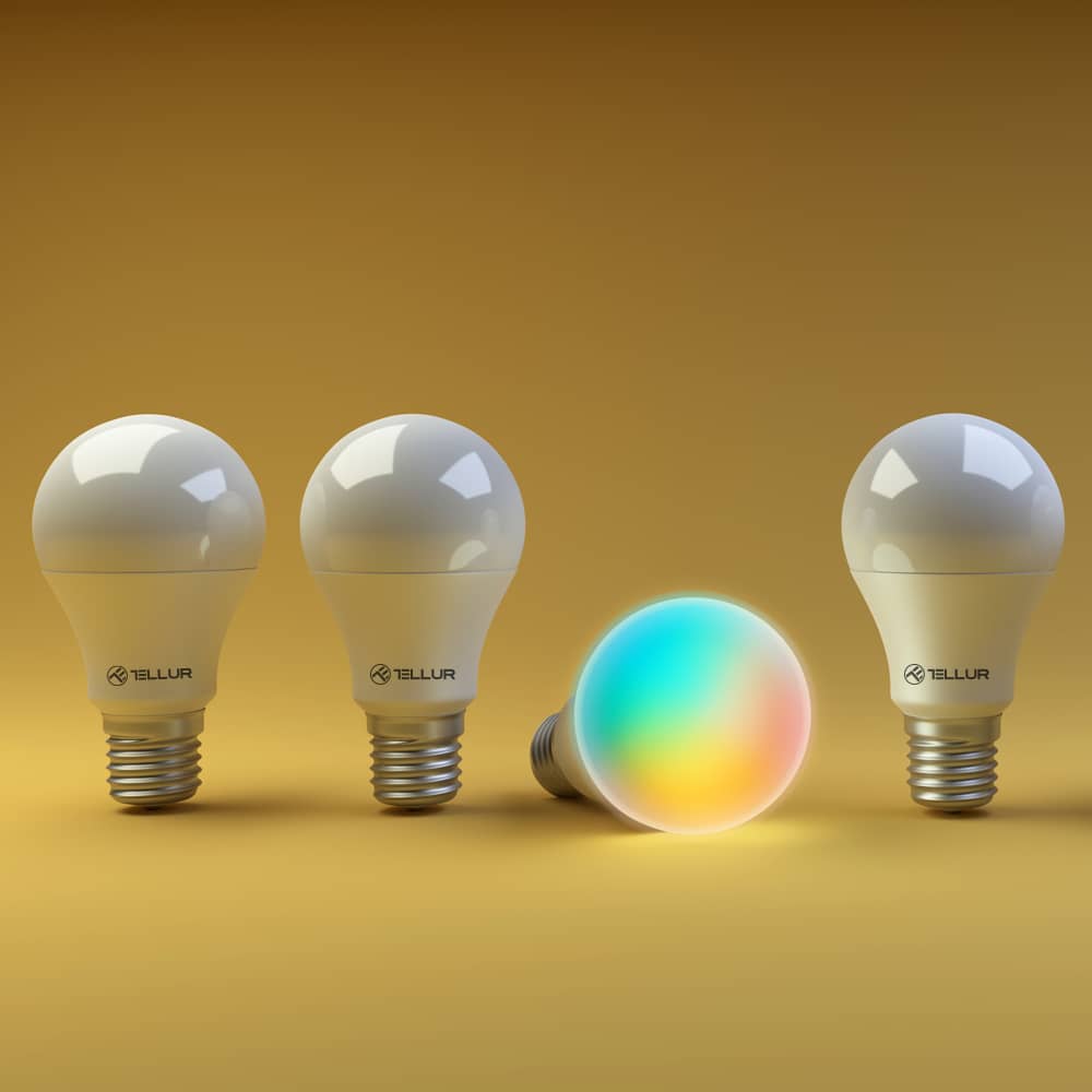 Okos Izzó LED TELLUR, Wireless, E27, 10W, 1000lm — imaginea 3