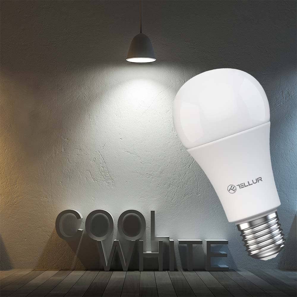 Okos LED Izzó TELLUR, Wi-Fi, Szabályozható, E27, 9W, 820 lm — imaginea 3