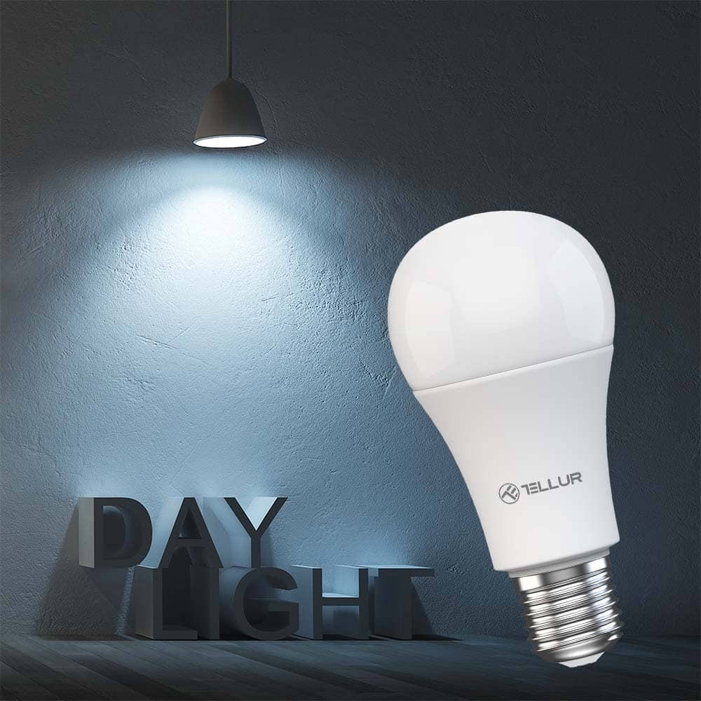 Okos LED Izzó TELLUR, Wi-Fi, Szabályozható, E27, 9W, 820 lm — imaginea 4