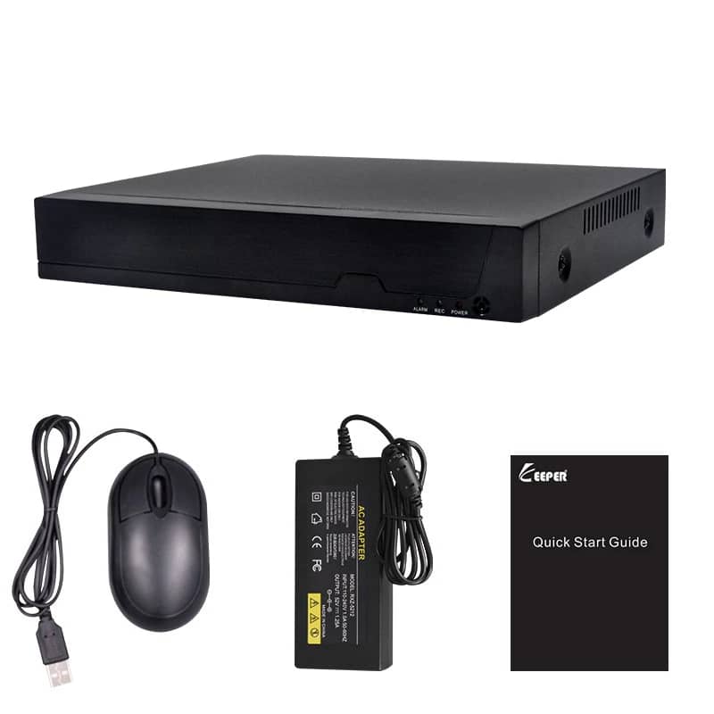 8 csatornás NVR Besnt BS-N08PT, 8CH POE NVR, H.265, 1080P, 5MP — imaginea 2