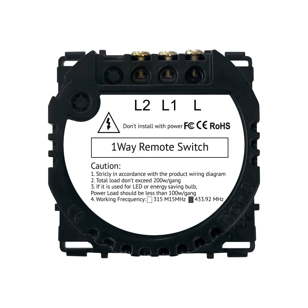LUXION Dupla RF433 Érintőkapcsoló Modul — imaginea 4