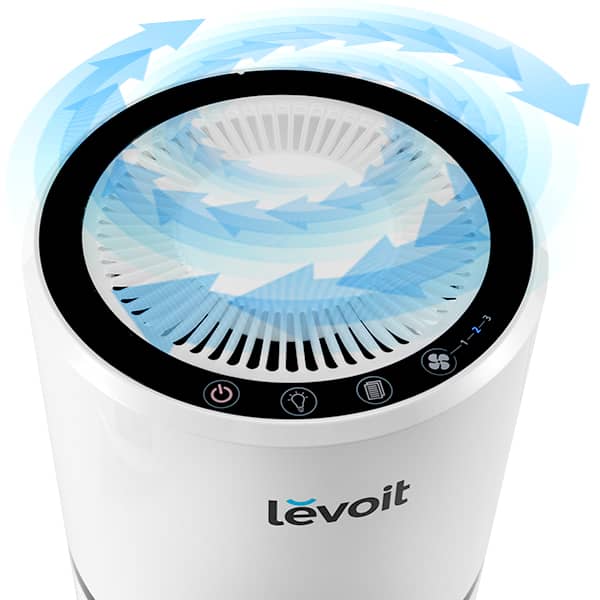 Levoit Légtisztító LV-H132, True HEPA szűrő, 99,97%-os szűrés, 100% ozonmentes, 15 m², Érintőképernyő, Tartalék szűrőkészlet — imaginea 2