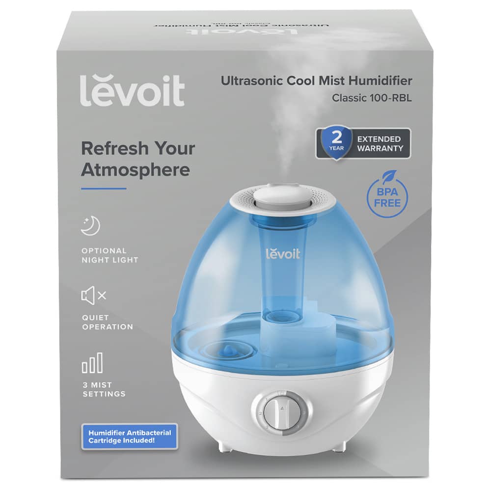 Párologtató Levoit Classic 100-RBL, Ultrahangos, Űrtartalom 2,4 L, Zajszint 30 dB, Terület 10–27 m² — imaginea 3