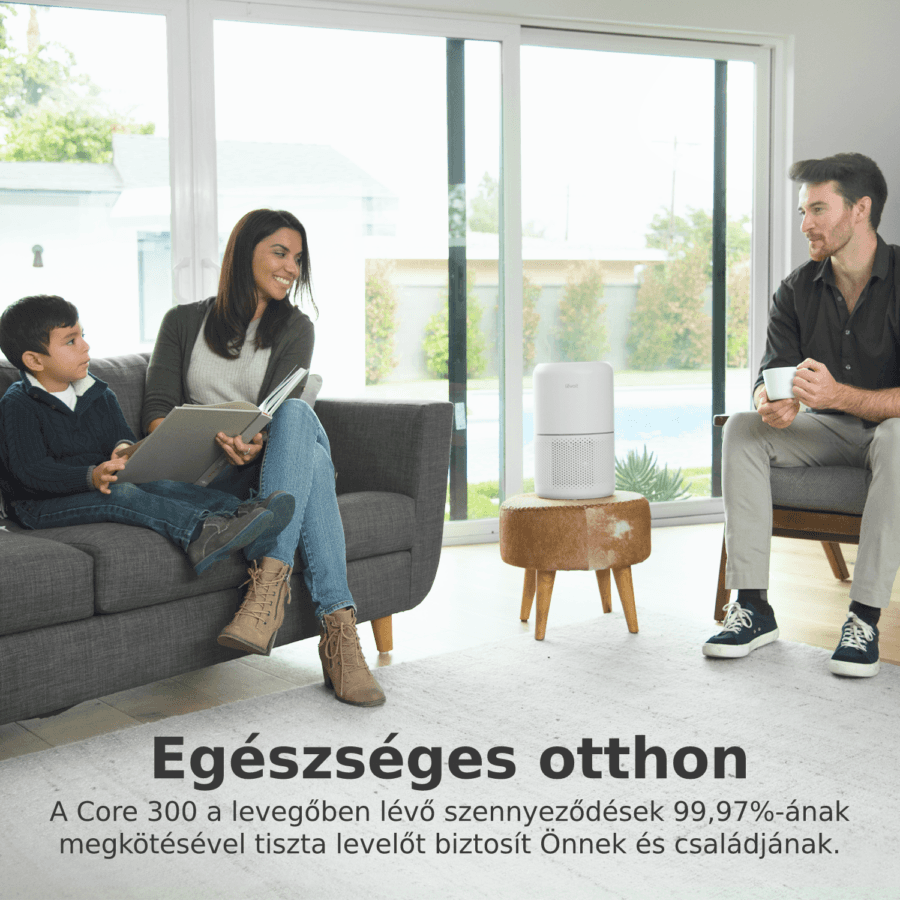 Levoit Core 300-RAC Légtisztító, Fehér, True HEPA szűrő, Aktív szén, Szuper halk, Érintőképernyő — imaginea 6