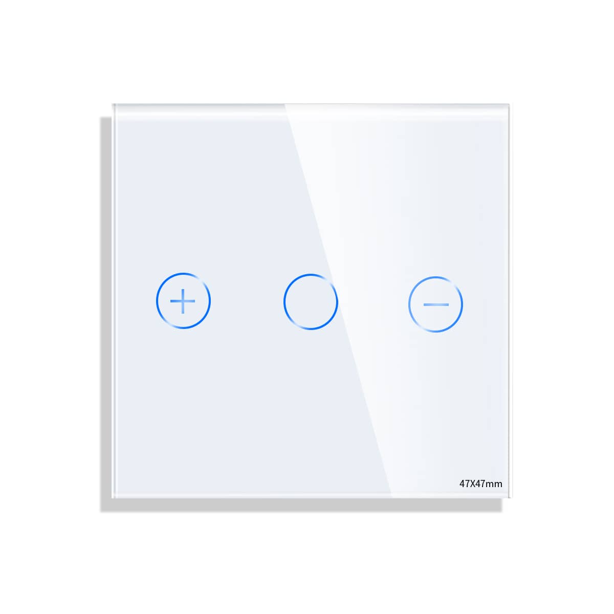 LUXION Fényerőszabályzós Dimmer Mini Üveg Érintőkapcsoló Panel, Üveg vagy Alumínium Sorolókerethez — imaginea 2