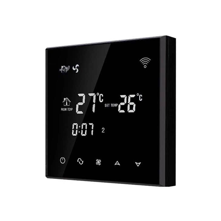 Termosztát Klímaberendezéshez BeOk TGT70WIFI-AC4, vezetékes, HVAC kompatibilis, Smart Life alkalmazás