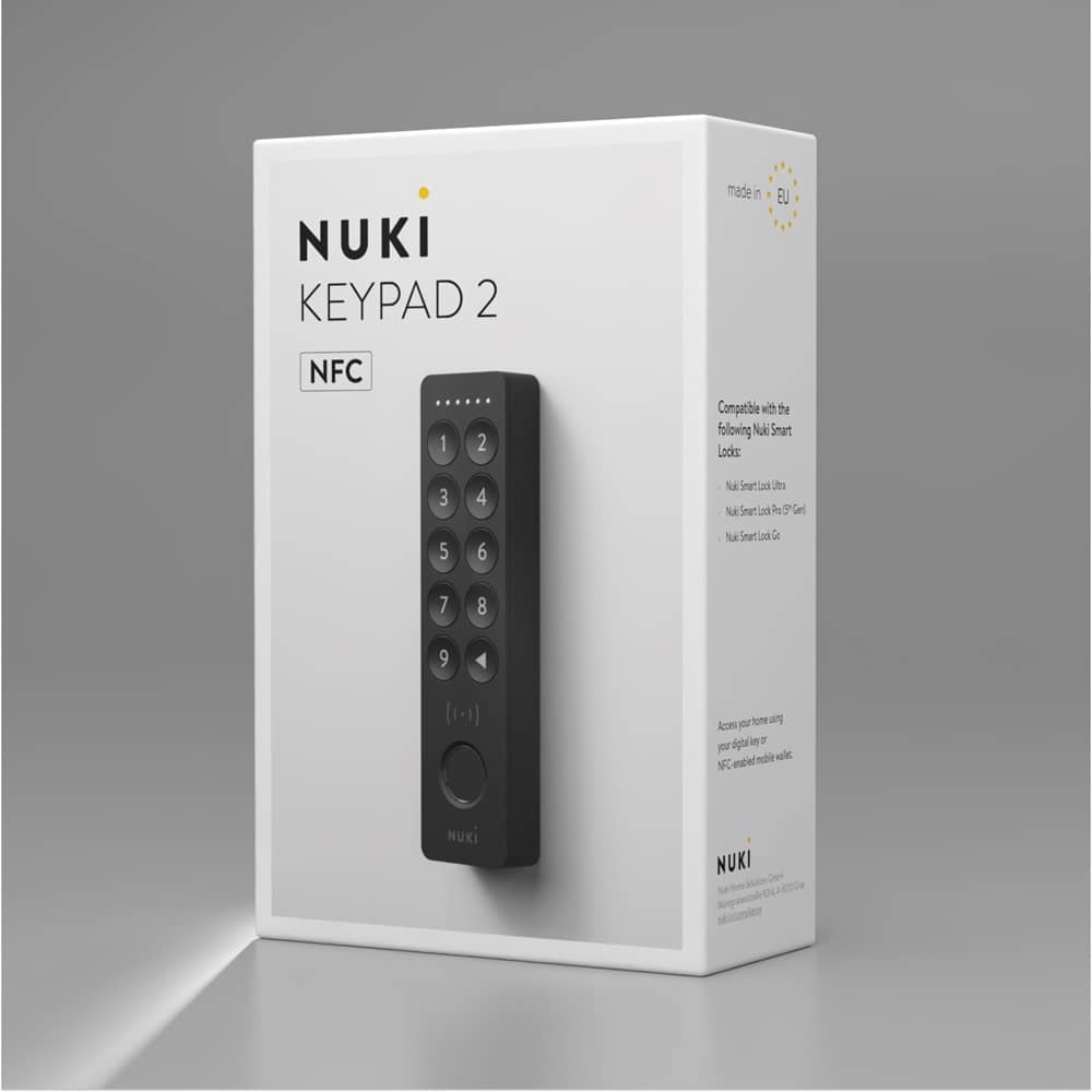 Nuki Keypad 2.0 Intelligens billentyűzet, Nuki Smart Lockhoz, NFC-vel, PIN kóddal és ujjlenyomattal — imaginea 3