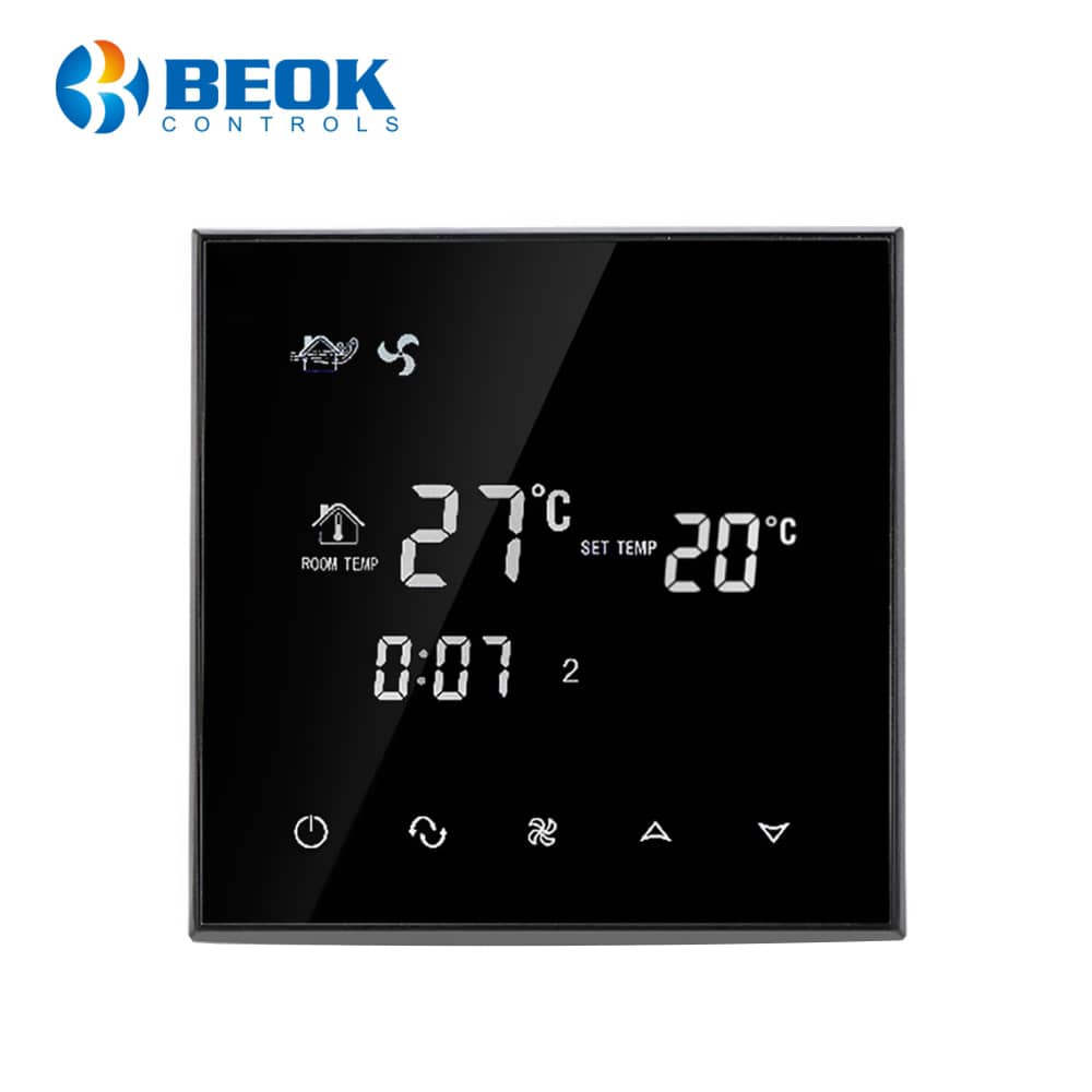 Vezetékes Termosztát Légkondicionáláshoz BeOk TGT70-AC2, Kompatibilis a HVAC rendszerekkel — imaginea 1