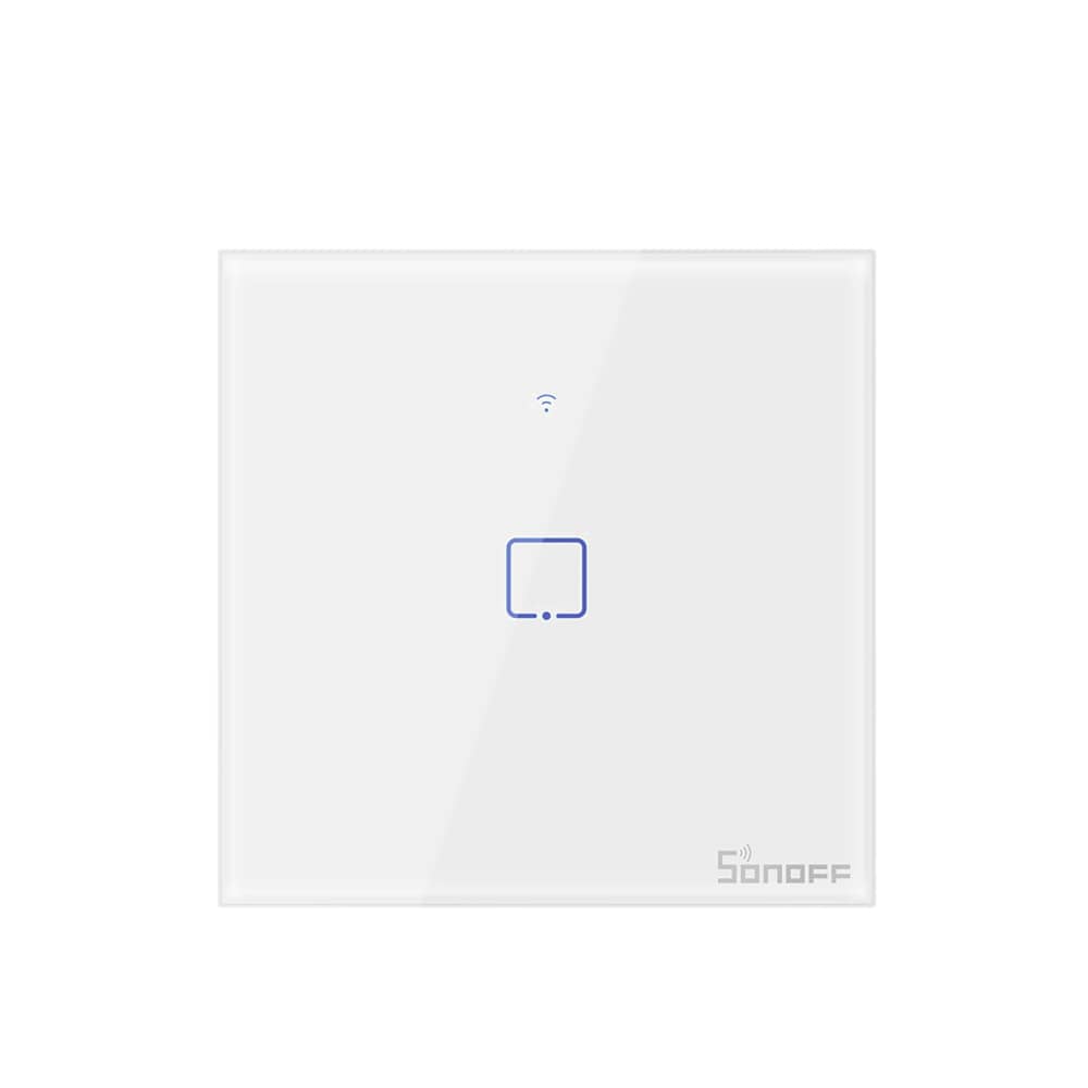 Sonoff Egyszerű Érintőkapcsoló T0EU1C, Wi-Fi, Mobiltelefon-vezérlés, Hőálló kristályüveg — imaginea 3