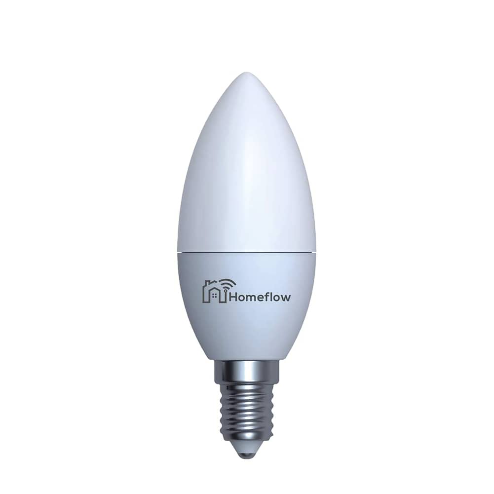Intelligens Vezeték Nélküli LED Homeflow B-5004, E14, 5W (40W), 400lm, Tompítható, RGB, Mobiltelefon-vezérlés — imaginea 2