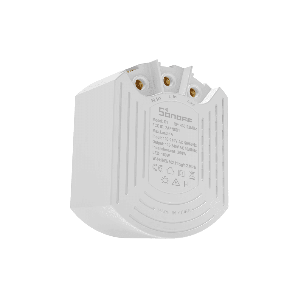 Intelligens Fényerősítő Dimmer Sonoff D1, Vezeték nélküli, Hangvezérlés, a Google Home & Alexa készülékkel kompatibilis — imaginea 3