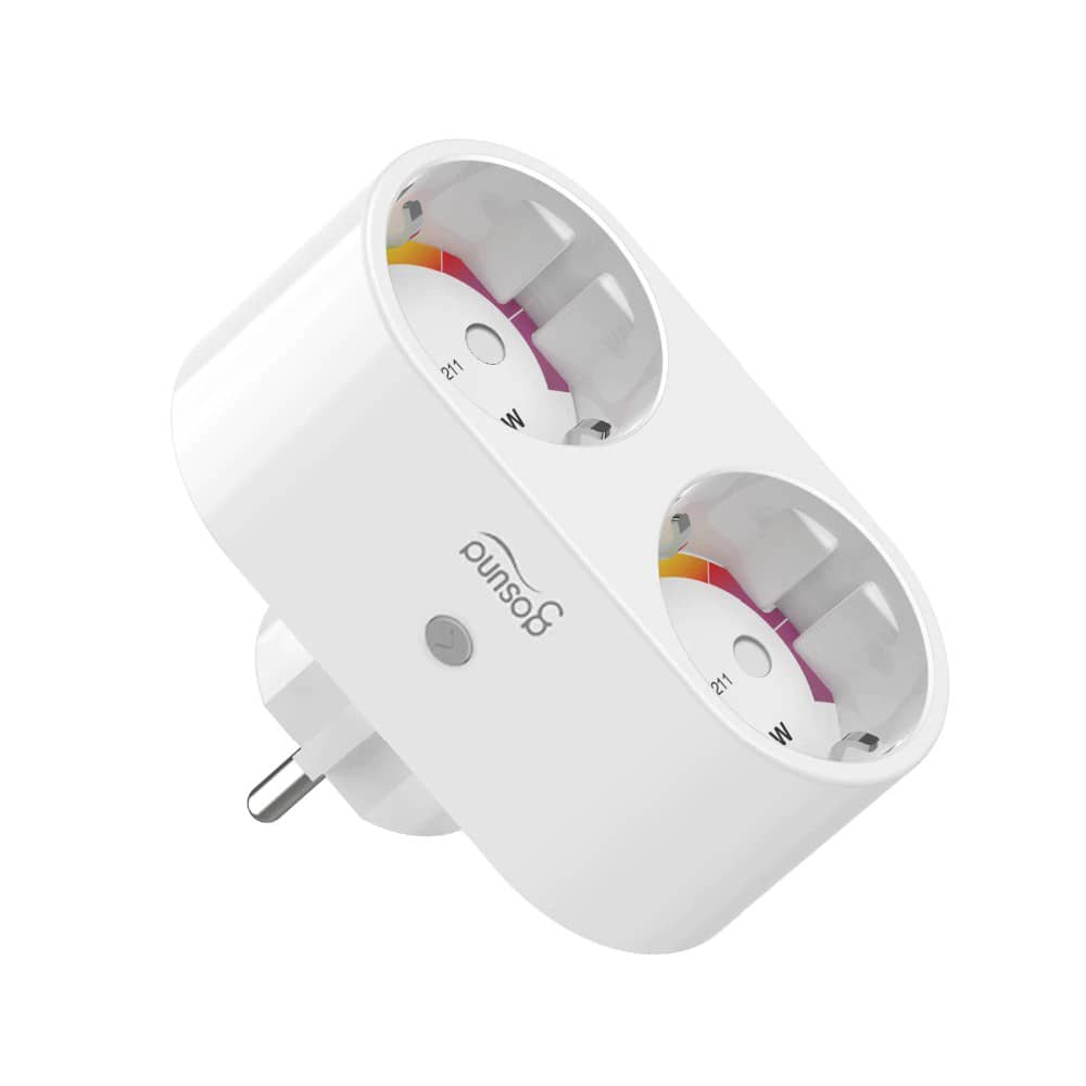 2 db Okos Dupla Konnektor Gosund SP211, 3680W, 16A, Fogyasztásfigyelés, Alexa, Google Assistant és IFTTT vezérlés — imaginea 4