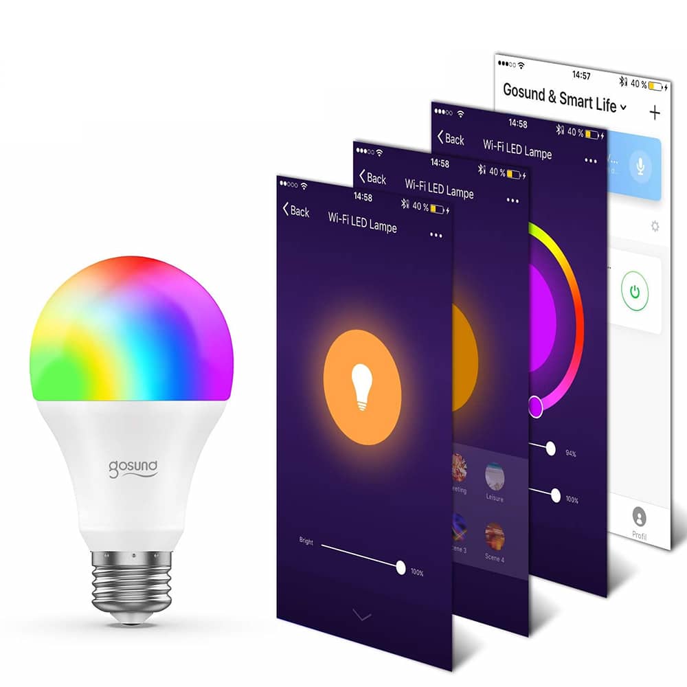 Gosund Okos Izzó Light Smart Bulb LED Nite Bird WB4 (RGB) E27 — imaginea 4