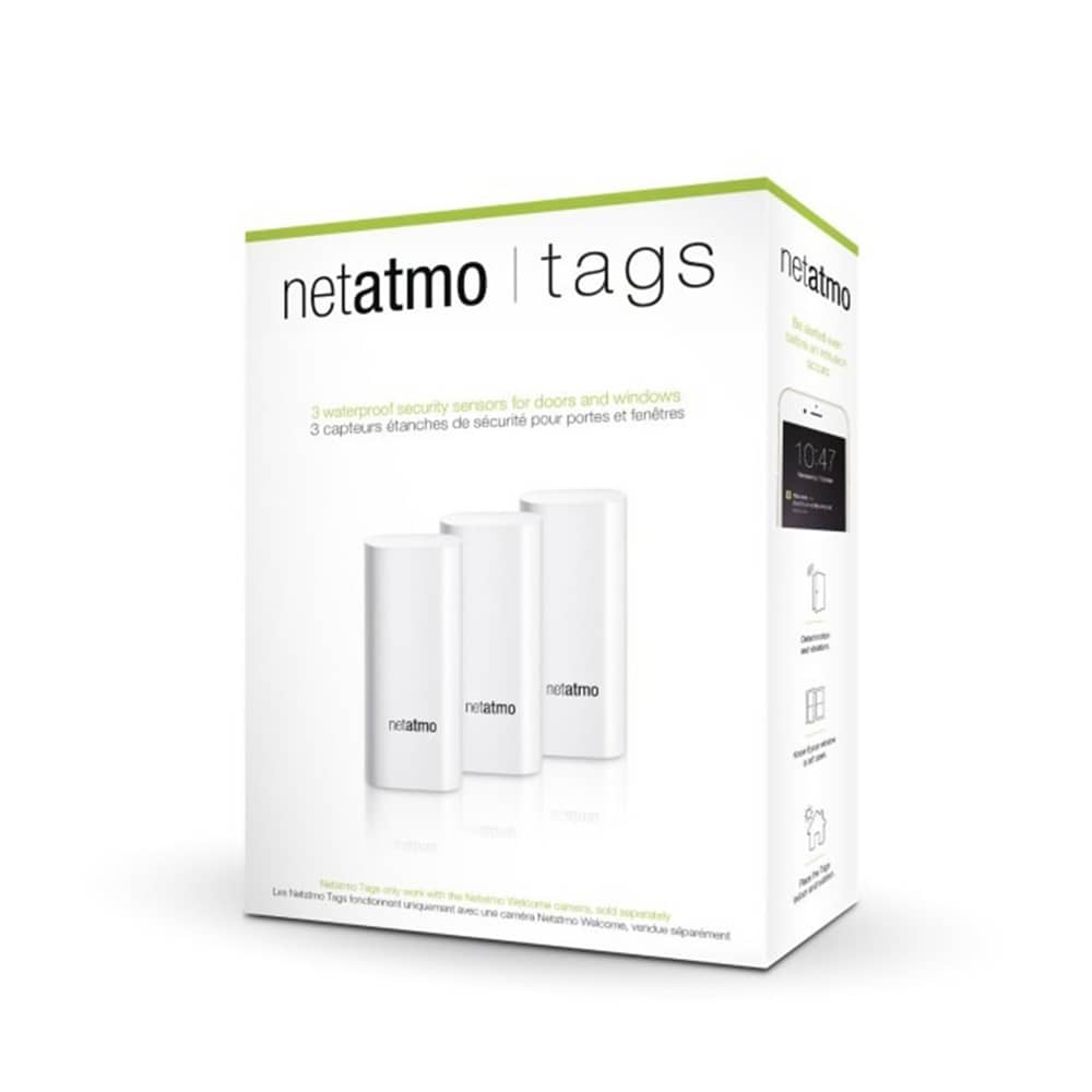 Netatmo 3 Db. Okos Mozgásérzékelőből álló Tag, Kültéri és beltéri, Vezeték nélküli, Netatmo Welcome kompatibilis — imaginea 3