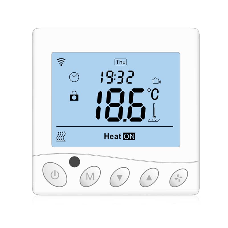 BeOk Wi-Fi Okos Termosztát TR33-WIFI-EP, Elektromos padlófűtéshez, LCD Kijelző, Alkalmazás vezérlés — imaginea 1