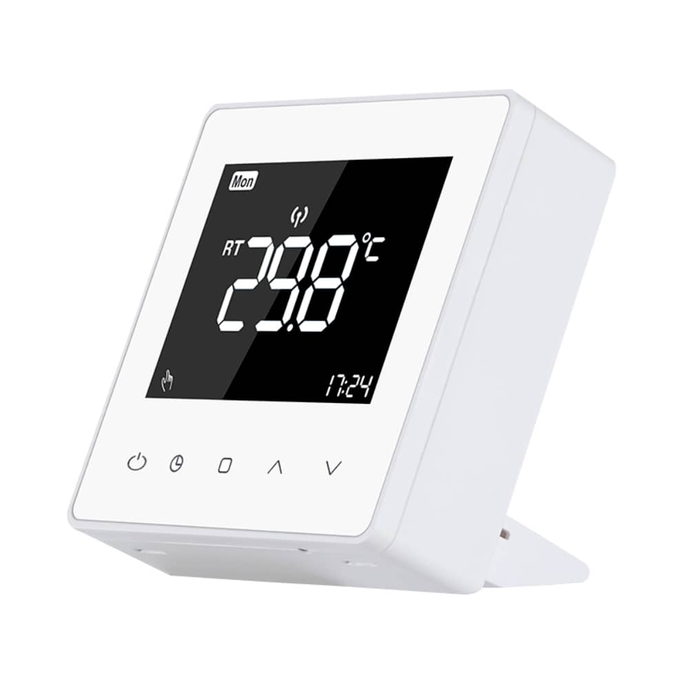 Luxion TP618RF Termosztát RF Vevővel Gáz- vagy Elektromos kazánokhoz, LCD kijelzővel, Memóriával, Fehér — imaginea 4