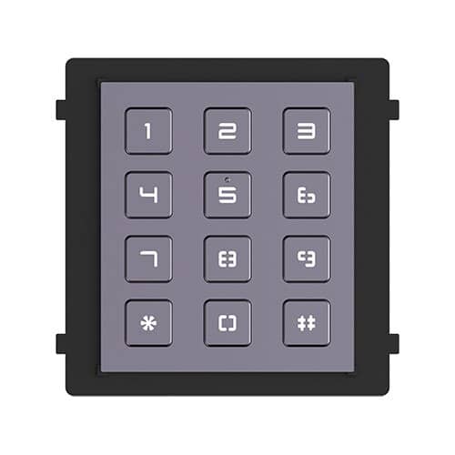 HikVision DS-KD-KP Billentyűzet modul, Moduláris kaputelefonhoz, 12 megvilágított billentyű, Embedded Linux — imaginea 1