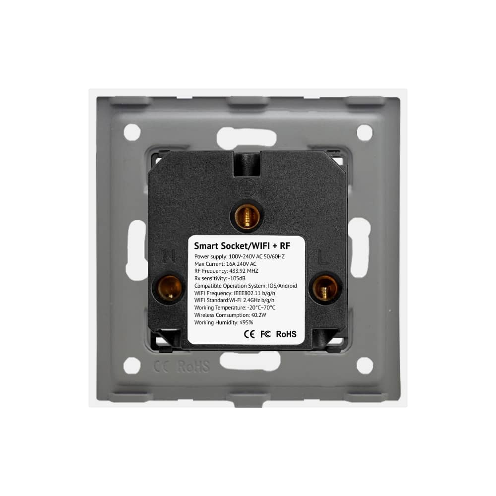 Egyes Üveg Konnektor Wi-Fi, RF433 LUXION — imaginea 4