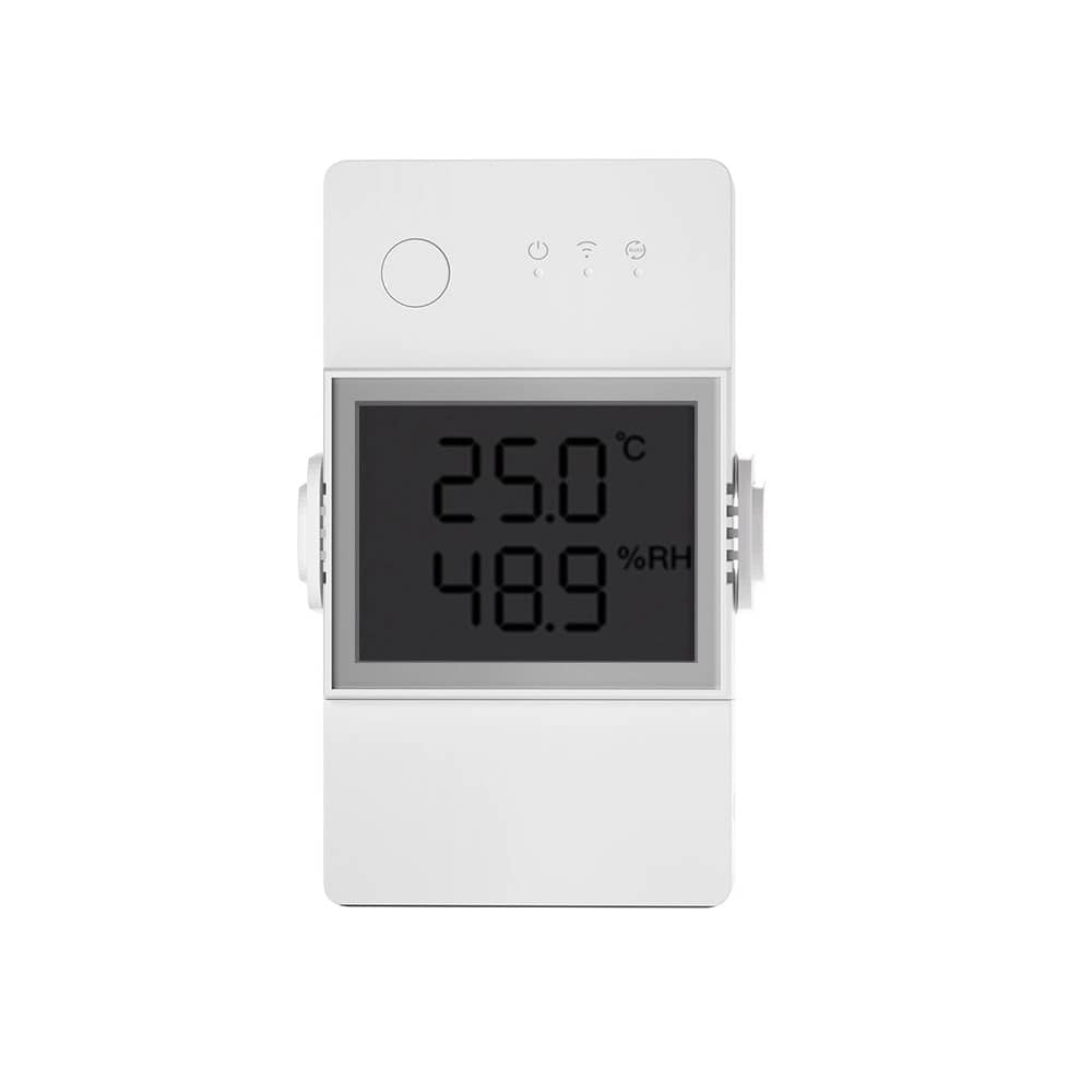 Sonoff THR316D ELITE Wi-Fi Okos Relé, Hőmérséklet és Páratartalom Kimenet, LCD kijelzővel — imaginea 1