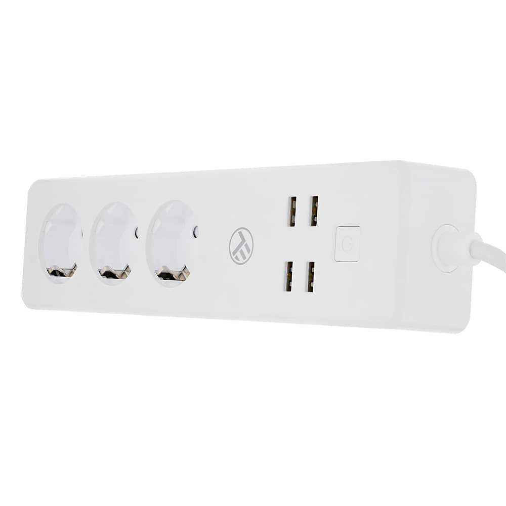 Okos Hosszabító TELLUR Wireless, 3 konnektor, 4 USB, 2200W, 1,8m — imaginea 2