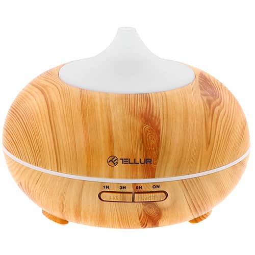 Okos Aromadiffúzor TELLUR, Wi-Fi, LED, 300 ml, Világosbarna — imaginea 3