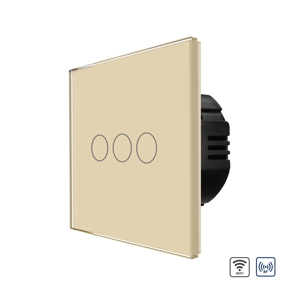 Hármas Üveg Érintőkapcsoló LUXION, Wi-Fi + RF433 — imaginea 1